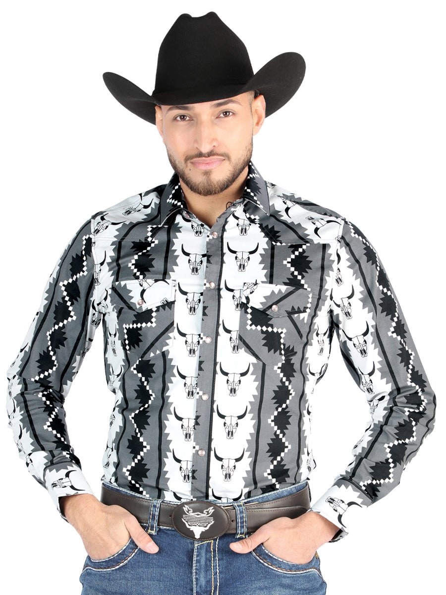 El General - Casual Long Sleeve Shirt - Negro 44491 - BELLEZA'S - El General - Casual Long Sleeve Shirt - Negro 44491 - Men's Shirt - 04449101