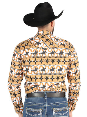 El General - Casual Long - Sleeve Shirt - Taupe 44477 - BELLEZA'S - El General - Casual Long - Sleeve Shirt - Taupe 44477 - Men's Shirt - 04447701