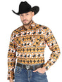 El General - Casual Long - Sleeve Shirt - Taupe 44477 - BELLEZA'S - El General - Casual Long - Sleeve Shirt - Taupe 44477 - Men's Shirt - 04447701