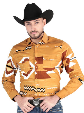 El General - Casual Long Sleeve Shirt - Taupe 44499 - BELLEZA'S - El General - Casual Long Sleeve Shirt - Taupe 44499 - Men's Shirt - 04449901