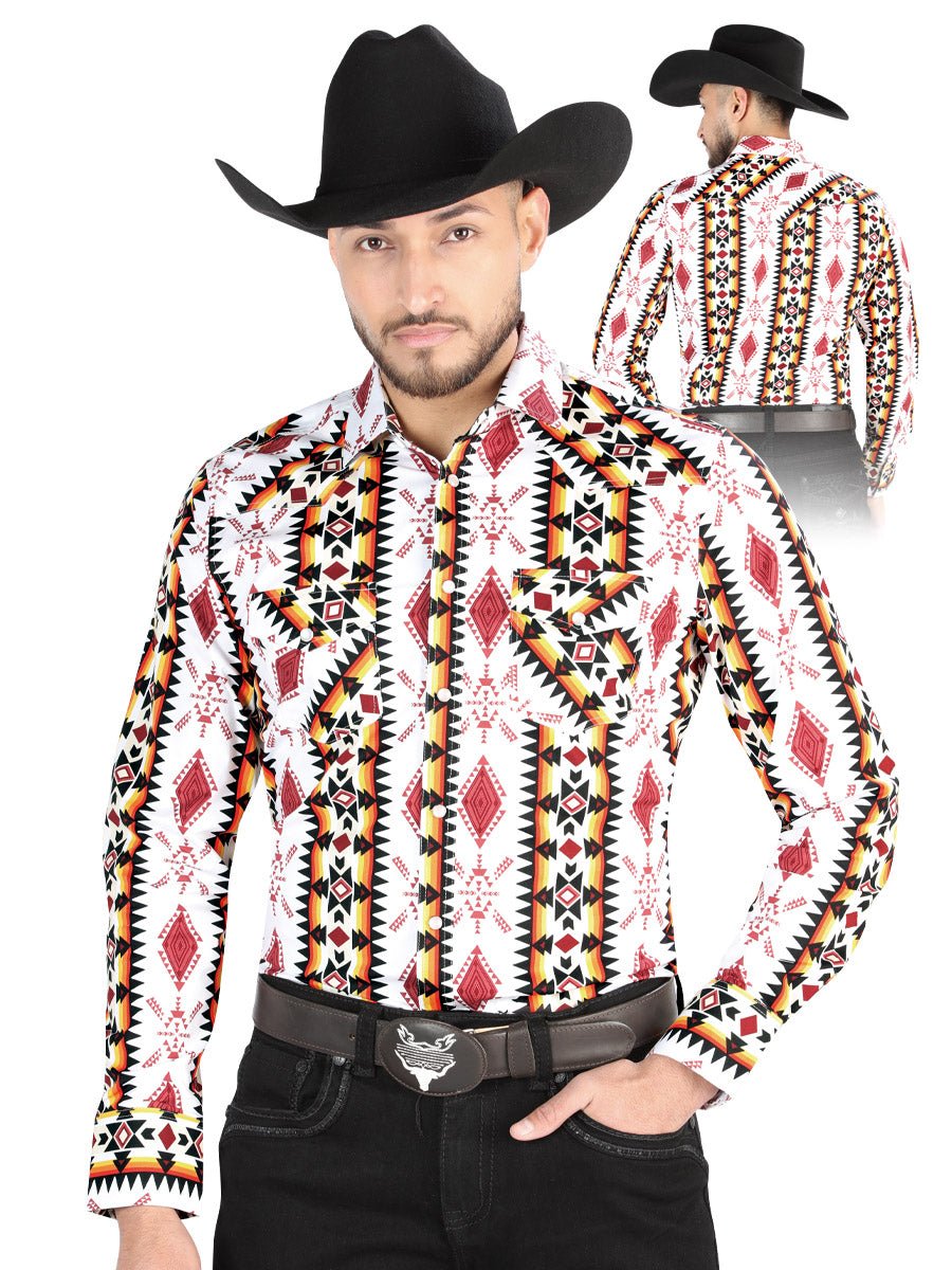 El General - Casual Long Sleeve Shirt - White 44502 - BELLEZA'S - El General - Casual Long Sleeve Shirt - White 44502 - Men's Shirt - 04450201