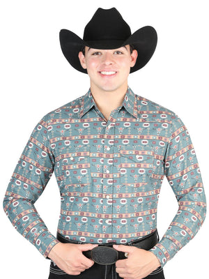 El General Dark Green Western Shirt 44310 - BELLEZA'S - El General Dark Green Western Shirt 44310 - CABALLERO - 04431001