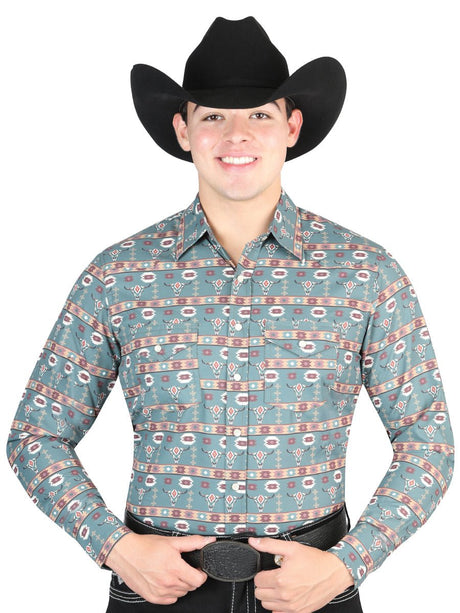 El General Dark Green Western Shirt 44310 - BELLEZA'S - El General Dark Green Western Shirt 44310 - CABALLERO - 04431001