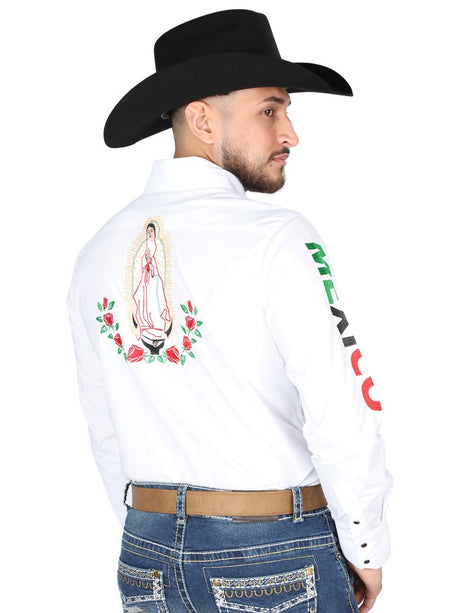 El General Embroidery Western Shirt White/Roses 44294 - BELLEZA'S - El General Embroidery Western Shirt White/Roses 44294 - CABALLERO - 04429401