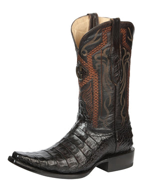 El General Men's Exotic Caiman Belly Cowboy Boots - Brown 45079 - BELLEZA'S - El General Men's Exotic Caiman Belly Cowboy Boots - Brown 45079 - CABALLERO - 04507901