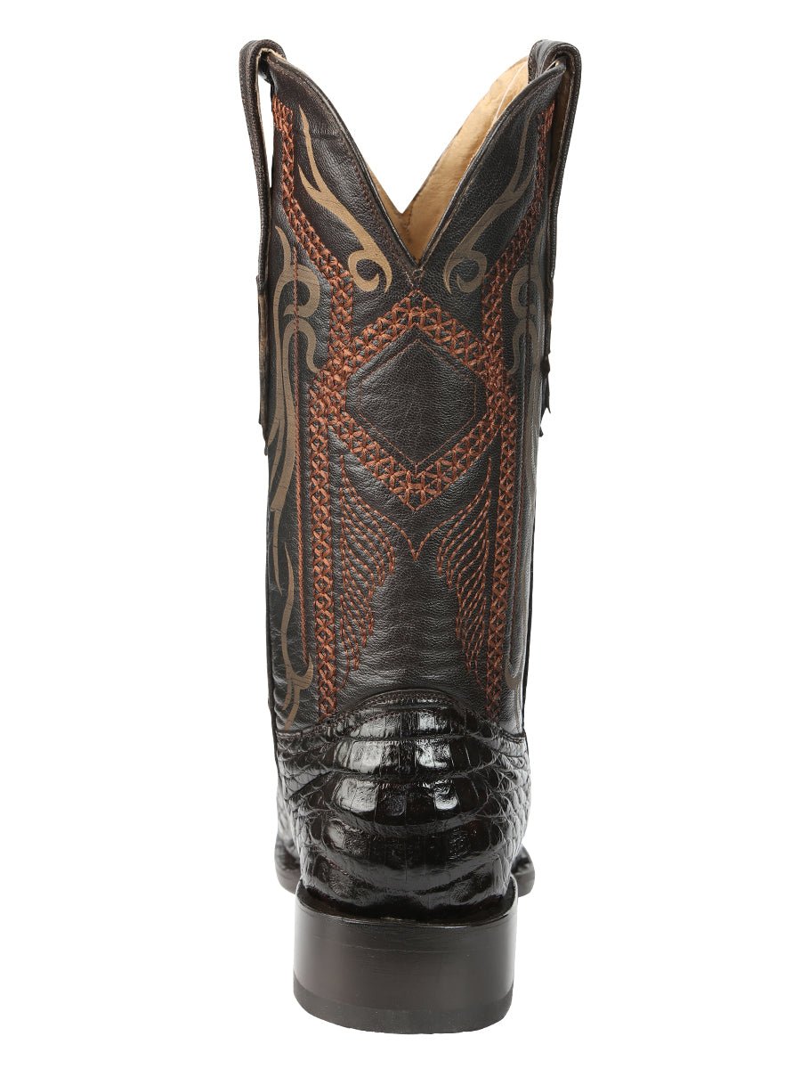 El General Men's Exotic Caiman Belly Cowboy Boots - Brown 45079 - BELLEZA'S - El General Men's Exotic Caiman Belly Cowboy Boots - Brown 45079 - CABALLERO - 04507901