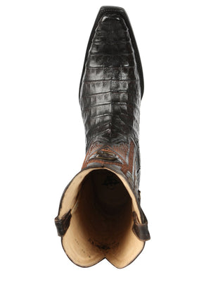 El General Men's Exotic Caiman Belly Cowboy Boots - Brown 45079 - BELLEZA'S - El General Men's Exotic Caiman Belly Cowboy Boots - Brown 45079 - CABALLERO - 04507901
