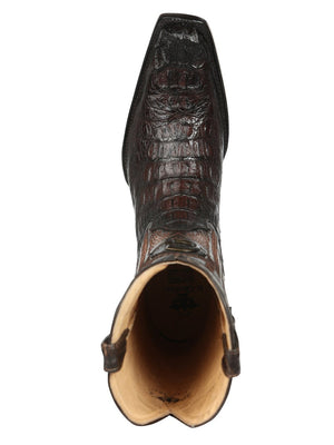 El General Men's Exotic Caiman Nuca Cowboy Boots - Brown 45082 - BELLEZA'S - El General Men's Exotic Caiman Nuca Cowboy Boots - Brown 45082 - CABALLERO - 04508201
