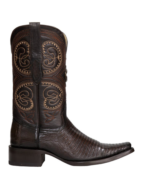 El General Men's Exotic Lizard Cowboy Boots - Brown 45073 - BELLEZA'S - El General Men's Exotic Lizard Cowboy Boots - Brown 45073 - CABALLERO - 04507301