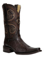 El General Men's Exotic Lizard Cowboy Boots - Brown 45073 - BELLEZA'S - El General Men's Exotic Lizard Cowboy Boots - Brown 45073 - CABALLERO - 04507301
