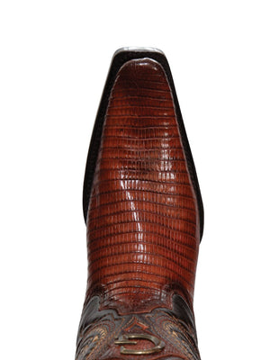 El General Men's Exotic Lizard Cowboy Boots - Cognac 45074 - BELLEZA'S - El General Men's Exotic Lizard Cowboy Boots - Cognac 45074 - CABALLERO - 04507401