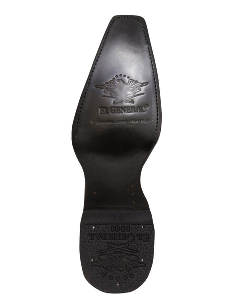 El General Men's Exotic Lizard Cowboy Boots - Cognac 45074 - BELLEZA'S - El General Men's Exotic Lizard Cowboy Boots - Cognac 45074 - CABALLERO - 04507401