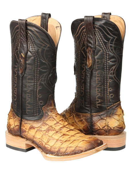 El General Men's Exotic Monster Fish Rodeo Cowboy Boots - Orix 45086 - BELLEZA'S - El General Men's Exotic Monster Fish Rodeo Cowboy Boots - Orix 45086 - CABALLERO - 04508601