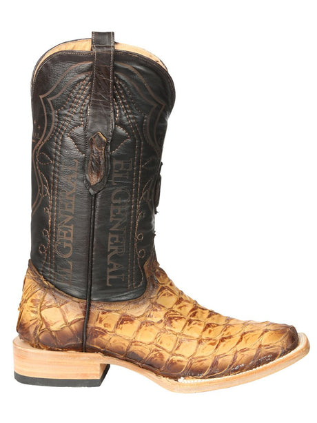El General Men's Exotic Monster Fish Rodeo Cowboy Boots - Orix 45086 - BELLEZA'S - El General Men's Exotic Monster Fish Rodeo Cowboy Boots - Orix 45086 - CABALLERO - 04508601