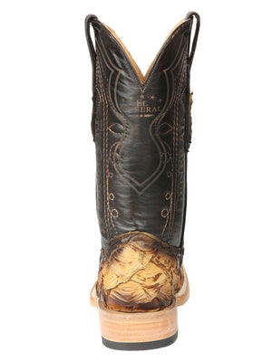 El General Men's Exotic Monster Fish Rodeo Cowboy Boots - Orix 45086 - BELLEZA'S - El General Men's Exotic Monster Fish Rodeo Cowboy Boots - Orix 45086 - CABALLERO - 04508601