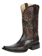 El General Men's Exotic Ostrich Leg Cowboy Boots - Brown 45068 - BELLEZA'S - El General Men's Exotic Ostrich Leg Cowboy Boots - Brown 45068 - CABALLERO - 04506801