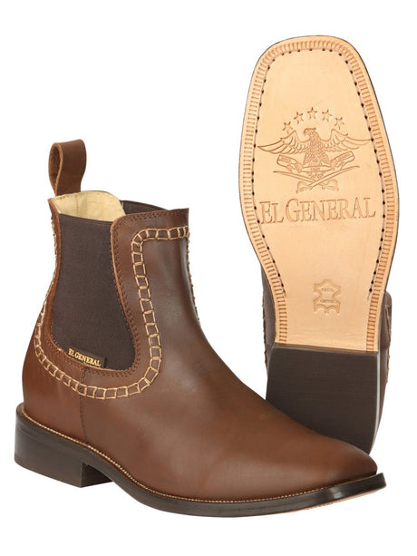 El General Men’s Leather Ankle Boots - Brown 45421 - BELLEZA'S - El General Men’s Leather Ankle Boots - Brown 45421 - CABALLERO - 04542101