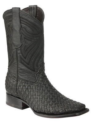El General Men’s Leather Rodeo Boots Petatillo - Black 45400 - BELLEZA'S - El General Men’s Leather Rodeo Boots Petatillo - Black 45400 - Men's Boot - 04540001
