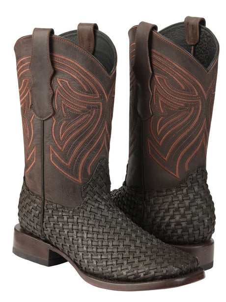 El General Men’s Leather Rodeo Boots Petatillo - Chocolate 45013 - BELLEZA'S - El General Men’s Leather Rodeo Boots Petatillo - Chocolate 45013 - CABALLERO - 04501301