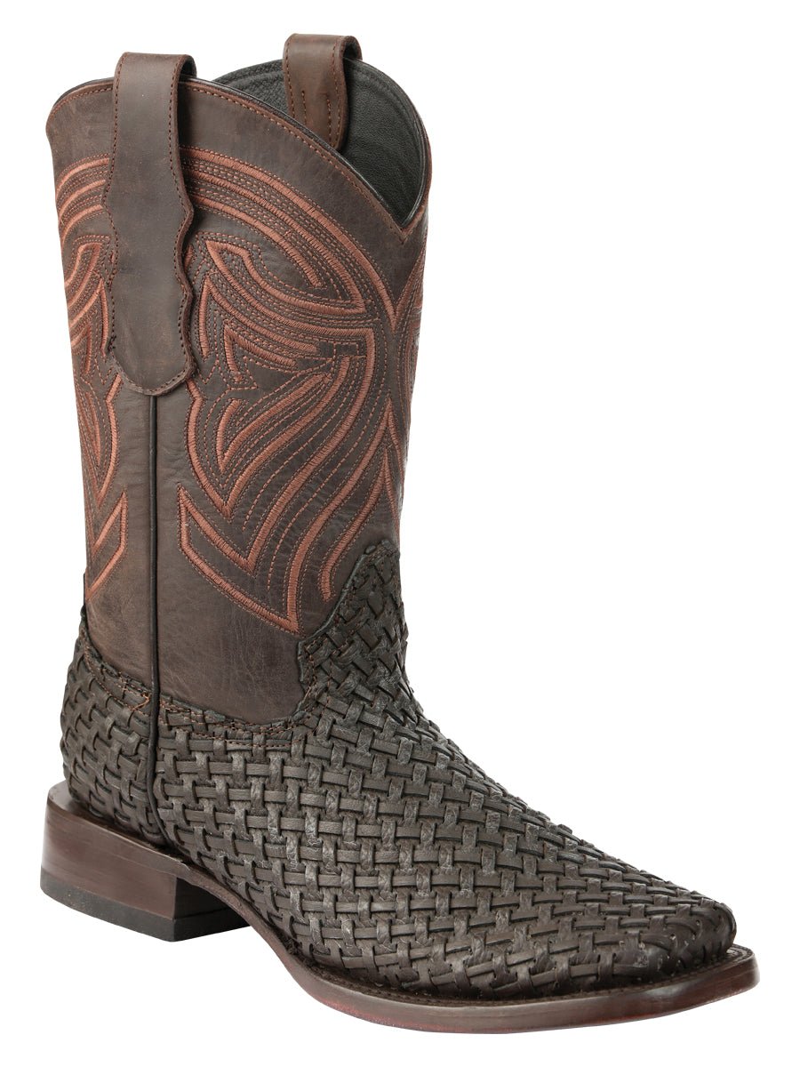El General Men’s Leather Rodeo Boots Petatillo - Chocolate 45013 - BELLEZA'S - El General Men’s Leather Rodeo Boots Petatillo - Chocolate 45013 - CABALLERO - 04501301