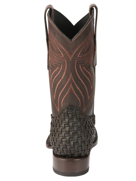 El General Men’s Leather Rodeo Boots Petatillo - Chocolate 45013 - BELLEZA'S - El General Men’s Leather Rodeo Boots Petatillo - Chocolate 45013 - CABALLERO - 04501301
