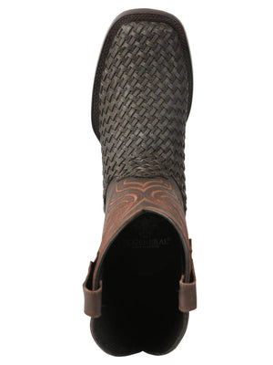 El General Men’s Leather Rodeo Boots Petatillo - Chocolate 45013 - BELLEZA'S - El General Men’s Leather Rodeo Boots Petatillo - Chocolate 45013 - CABALLERO - 04501301