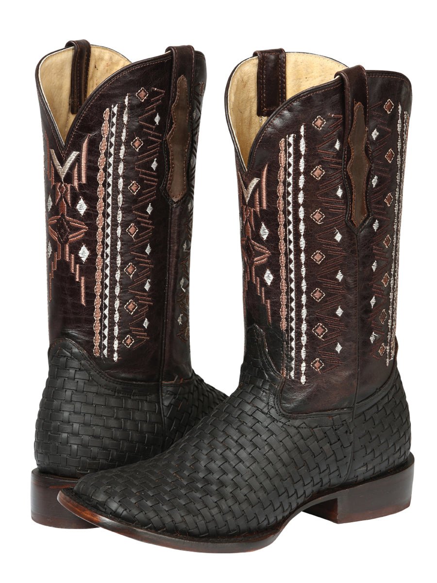 El General Men’s Leather Rodeo Boots Petatillo - Crazy Brown 44861 - BELLEZA'S - El General Men’s Leather Rodeo Boots Petatillo - Crazy Brown 44861 - CABALLERO - 04486101