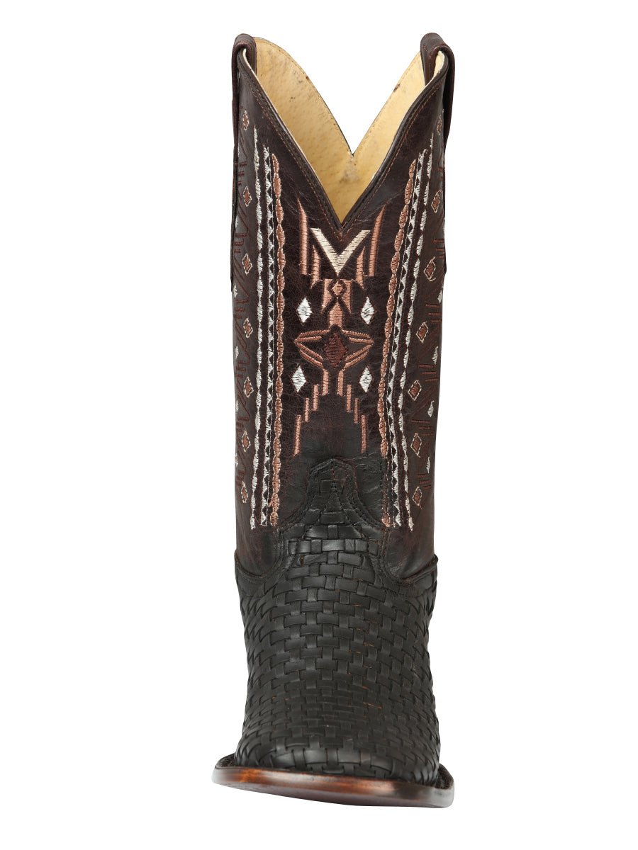 El General Men’s Leather Rodeo Boots Petatillo - Crazy Brown 44861 - BELLEZA'S - El General Men’s Leather Rodeo Boots Petatillo - Crazy Brown 44861 - CABALLERO - 04486101