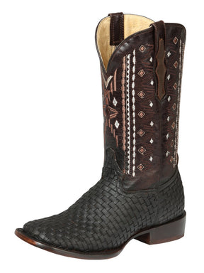 El General Men’s Leather Rodeo Boots Petatillo - Crazy Brown 44861 - BELLEZA'S - El General Men’s Leather Rodeo Boots Petatillo - Crazy Brown 44861 - CABALLERO - 04486101