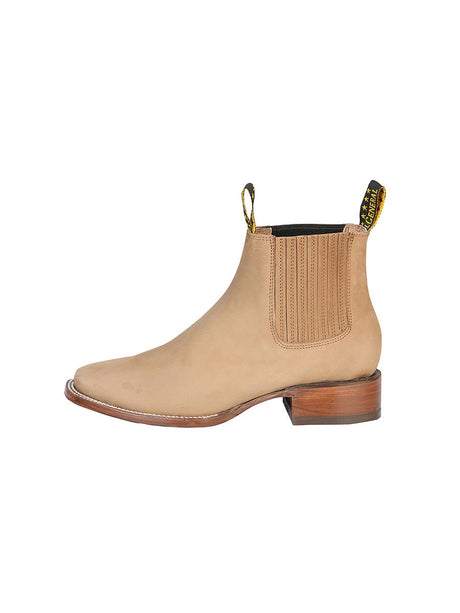 El General Men's Nobuck Ankle Boot - Nobuck Sand 126194 - BELLEZA'S - El General Men's Nobuck Ankle Boot - Nobuck Sand 126194 - CABALLERO - 12619401