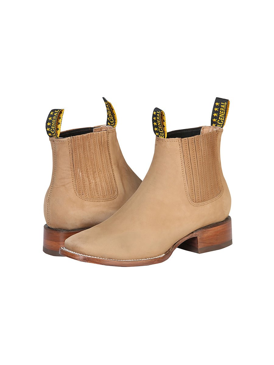 El General Men's Nobuck Ankle Boot - Nobuck Sand 126194 - BELLEZA'S - El General Men's Nobuck Ankle Boot - Nobuck Sand 126194 - CABALLERO - 12619401