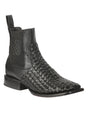 El General Men’s Rodeo Black Petatillo Woven Ankle Boots 45181 - BELLEZA'S - El General Men’s Rodeo Black Petatillo Woven Ankle Boots 45181 - CABALLERO - 04518101