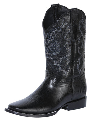 El General Men's Rodeo Boot - Imitation Lizard - Black 41904 - BELLEZA'S - El General Men's Rodeo Boot - Imitation Lizard - Black 41904 - CABALLERO - 04190401