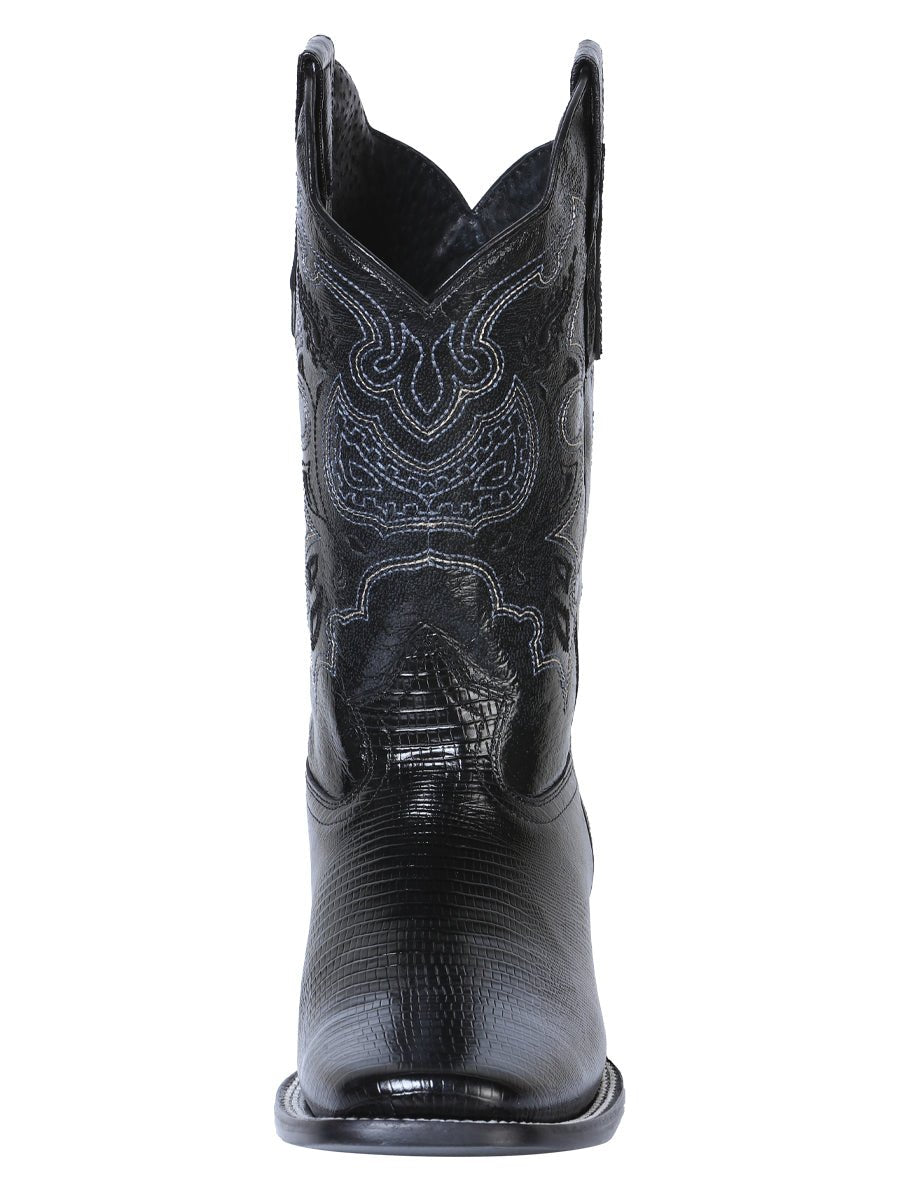 El General Men's Rodeo Boot - Imitation Lizard - Black 41904 - BELLEZA'S - El General Men's Rodeo Boot - Imitation Lizard - Black 41904 - CABALLERO - 04190401