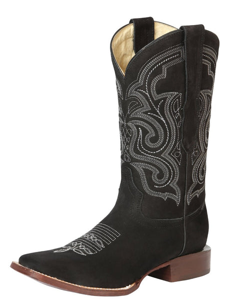 El General Men’s Rodeo Boot – Nubuck Leather - Black 45205 - BELLEZA'S - El General Men’s Rodeo Boot – Nubuck Leather - Black 45205 - CABALLERO - 04520501