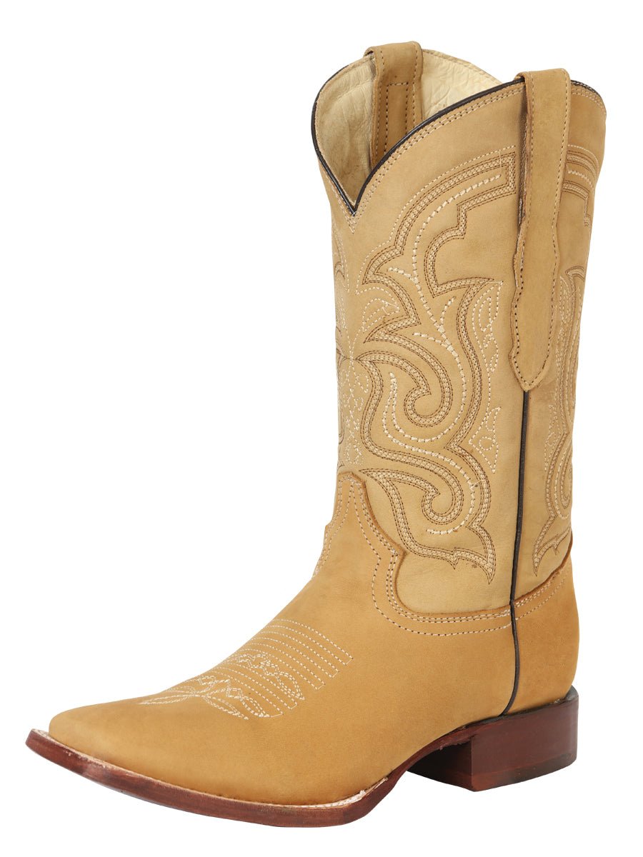 El General Men’s Rodeo Boot – Nubuck Leather - Honey 45204 - BELLEZA'S - El General Men’s Rodeo Boot – Nubuck Leather - Honey 45204 - CABALLERO - 04520401