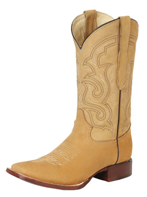 El General Men’s Rodeo Boot – Nubuck Leather - Honey 45204 - BELLEZA'S - El General Men’s Rodeo Boot – Nubuck Leather - Honey 45204 - CABALLERO - 04520401
