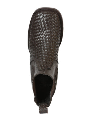 El General Men’s Rodeo Brown Petatillo Woven Ankle Boots 45177 - BELLEZA'S - El General Men’s Rodeo Brown Petatillo Woven Ankle Boots 45177 - CABALLERO - 04517701