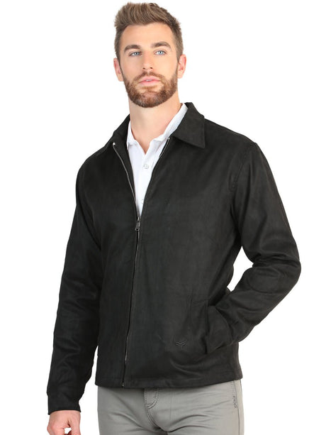 El General Men’s Suede Jacket - Black 45648 - BELLEZA'S - El General Men’s Suede Jacket - Black 45648 - CABALLERO - 04564801