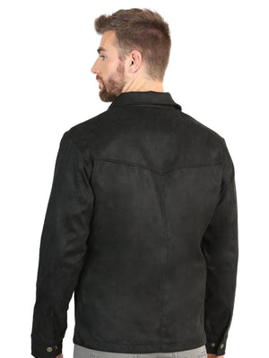 El General Men’s Suede Jacket - Black 45648 - BELLEZA'S - El General Men’s Suede Jacket - Black 45648 - CABALLERO - 04564801