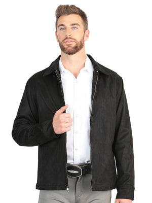 El General Men’s Suede Jacket - Black 45648 - BELLEZA'S - El General Men’s Suede Jacket - Black 45648 - CABALLERO - 04564801