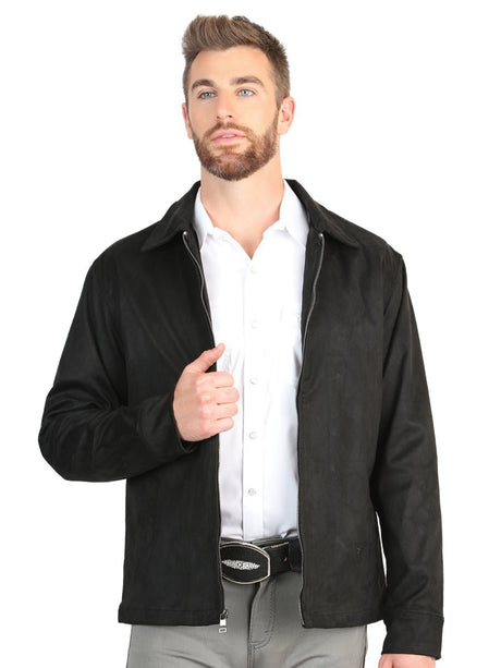 El General Men’s Suede Jacket - Black 45648 - BELLEZA'S - El General Men’s Suede Jacket - Black 45648 - CABALLERO - 04564801
