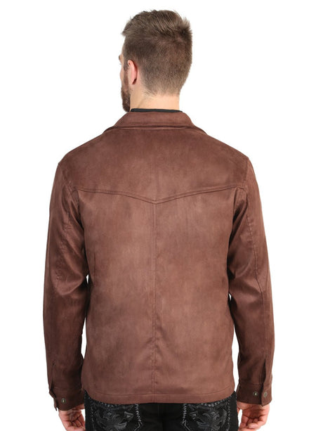 El General Men’s Suede Jacket - Brown 45649 - BELLEZA'S - El General Men’s Suede Jacket - Brown 45649 - CABALLERO - 04564901