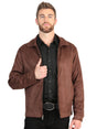 El General Men’s Suede Jacket - Brown 45649 - BELLEZA'S - El General Men’s Suede Jacket - Brown 45649 - CABALLERO - 04564901