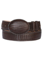 El General Men’s Western Belt Cigar Embossed Woven Leather 41898 - BELLEZA'S - El General Men’s Western Belt Cigar Embossed Woven Leather 41898 - CABALLERO - 04189801