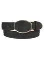 El General Men’s Western Nubuck Black Belt 45575 - BELLEZA'S - El General Men’s Western Nubuck Black Belt 45575 - CABALLERO - 04557501