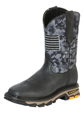 El General Men’s Work Boot - Bull Fight Leather - Black 44756 - BELLEZA'S - El General Men’s Work Boot - Bull Fight Leather - Black 44756 - CABALLERO - 04475601