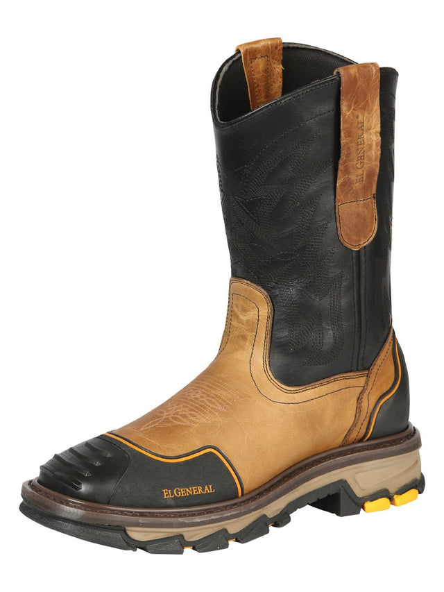 El General Men’s Work Boot - Crazy Leather - Mantequilla 44686 - BELLEZA'S - El General Men’s Work Boot - Crazy Leather - Mantequilla 44686 - CABALLERO - 04468601