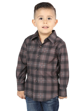 El General Moka/Olive Casual Long - Sleeve Shirt 44746 - BELLEZA'S - El General Moka/Olive Casual Long - Sleeve Shirt 44746 - NIÑO - 04474601