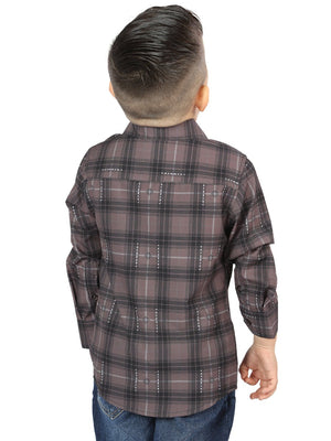 El General Moka/Olive Casual Long - Sleeve Shirt 44746 - BELLEZA'S - El General Moka/Olive Casual Long - Sleeve Shirt 44746 - NIÑO - 04474601